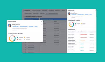 Employee profile screenshot company structure